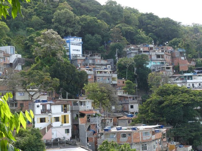 Blick von hoch oben auf die Fa